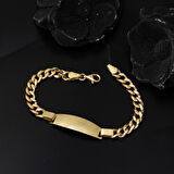 Kalın Gurmet Zincirli 14 Ayar Çocuk Bilekliği