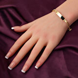 Gurmet Zincirli 14 Ayar Altın Çocuk Künyesi