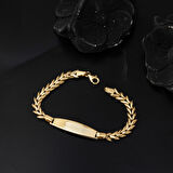 Başak Model 14 Ayar Altın Çocuk Bilekliği