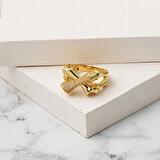 Kemik Tasarım 14 Ayar Altın Yüzük