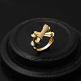 Kemik Tasarım 14 Ayar Altın Yüzük