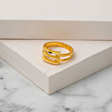 3 Sıra Ajda Kaburga Altın Yüzük