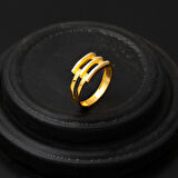 3 Sıra Ajda Kaburga Altın Yüzük