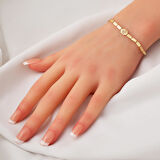 Spor 14 Ayar Altın Zarif Bileklik