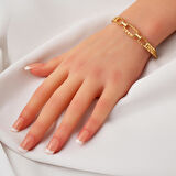 Rolex Kordonlu 14 Ayar Altın Künye