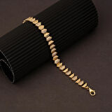 İtalyan Tasarım 14 Ayar Altın Bileklik