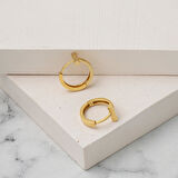 Te Model 14 Ayar Altın Halka Küpe