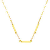 3 İsim Yazılabilen Altın Zincir Kolye 14 Ayar