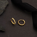 Burgulu Halka Altın Küpe