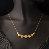 Papatya Sarmaşık 22 Ayar Altın Kolye