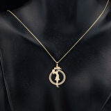 14 Ayar Altın Anne Çocuk Kolyesi