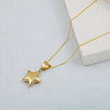14 Ayar Altın Yıldız Kolye