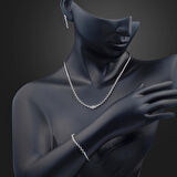 Sarmaşık Beyaz Altın Takı Seti