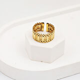 Kleopatra Kalemli 14 Ayar Altın Yüzük