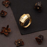 Prizma Taşsız Altın Yüzük 14 Ayar