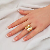 Yassı Tasarım 14 Ayar Altın Yüzük