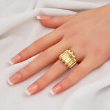 Sekans 14 Ayar Altın Yüzük