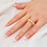 Mimoza 14 Ayar Altın Taşsız Yüzük