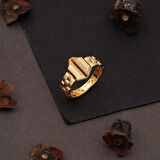 Rolex Tarzı 14 Ayar Rose Altın Yüzük