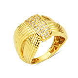 Sarmal 14 Ayar Altın Yüzük