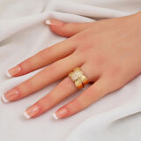 Sarmal 14 Ayar Altın Yüzük