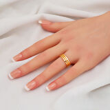 Ajda Altın Yüzük 3 Sıra 14 Ayar