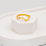 14 Ayar Altın Zikzak Ajda Yüzük