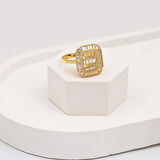 Safira 14 Ayar Altın Baget Yüzük