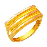 3 Sıra Ajda Tasarım Altın Yüzük