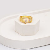 Tokalı Sarı Altın Spor Yüzük