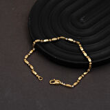 Spor İnce Sarı Altın Bileklik