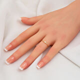 Markiz 14 Ayar Altın Sade Yüzük