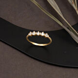 Baget Beştaş Altın Yüzük 14 Ayar