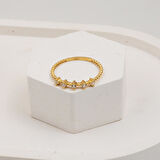 14 Ayar Altın Burgulu Minimal Yüzük