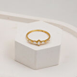 Bagetli 14 Ayar Altın Yüzük