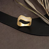 Kıvrımlı Suyolu 14 Ayar Altın Yüzük