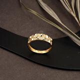 Işıltılı 14 Ayar Altın Spor Yüzük