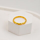 14 Ayar Altın Burgulu Yüzük