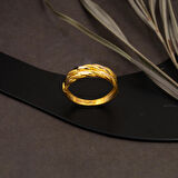 İkili Burma 14 Ayar Altın Yüzük