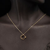 Ayyıldız 14 Ayar Altın Kolye