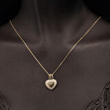 14 Ayar Altın Kalpli Kolye