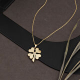 14 Ayar Altın Yonca Kolye