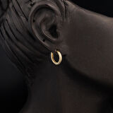 Suyolu Halka Altın Küpe 14 Ayar