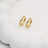 14 Ayar Altın Tamtur Halka Küpe