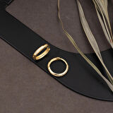 14 Ayar Altın Tamtur Halka Küpe