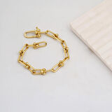 Tiffany Zincir Bileklik 14 Ayar Altın