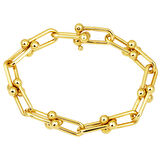 Kalın Tiffany Zincir 14 Ayar Altın Bileklik