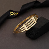 Kaburga Kelepçe Bilezik 14 Ayar Altın