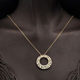 Versage Halkalı 14 Ayar Altın Üçlü Takı Seti