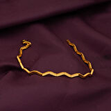 Zikzaklı Ajda Bileklik 14 Ayar Altın